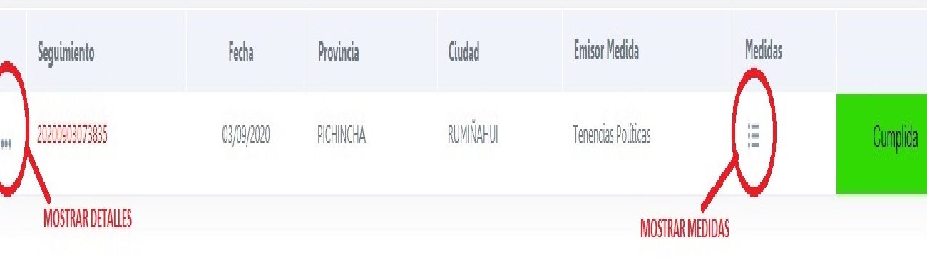 Seguimiento ingresado 6